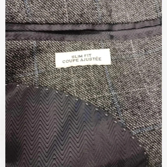 Joseph  Aboud 100% Wool Slim Fit Grey Blazer Jacket Size 42R - Picture 12 of 15